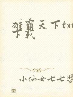 雄霸天下txt下载