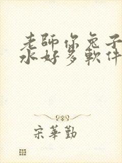 老师你兔子好软水好多软件