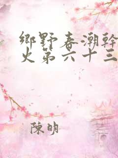 乡野春潮干柴烈火第六十三章