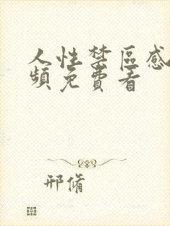 人性禁区感人视频免费看