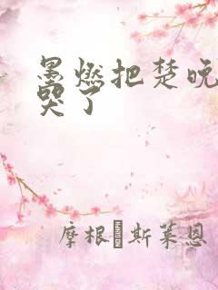 墨燃把楚晚宁C哭了