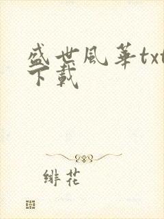 盛世风华txt下载