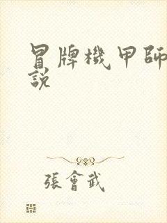 冒牌机甲师 小说