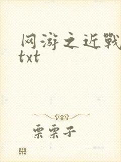 网游之近战法师txt
