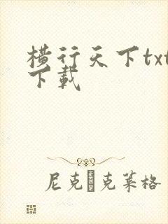 横行天下txt下载