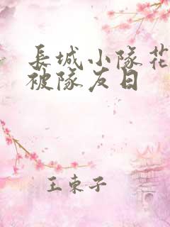 长城小队花木兰被队友日