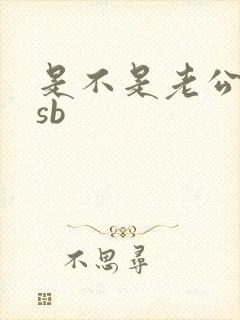 是不是老公的小sb