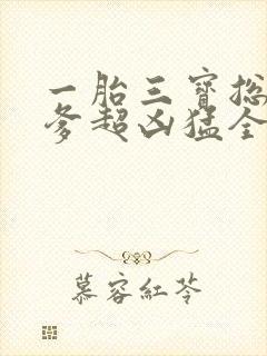 一胎三宝总裁爹爹超凶猛全文免费阅读