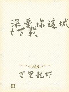 深爱你这城txt下载