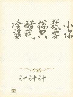 冷酷总裁小小老婆我只要你