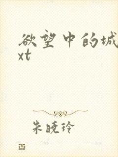 欲望中的城市txt