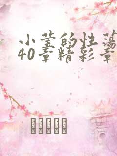 小莹的性荡生活40章精彩章节