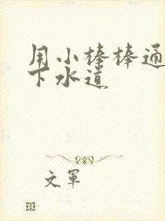 用小棒棒通你的下水道