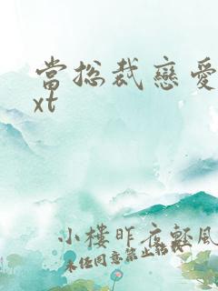 当总裁恋爱时txt