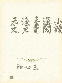 元浅秦深小说全文免费阅读