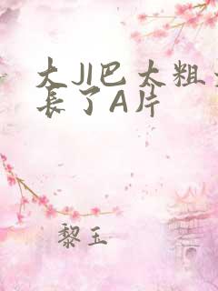 大JI巴太粗太长了A片