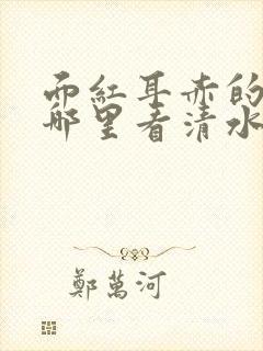 面红耳赤的小说哪里看清水村花