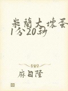 米兰大坏蛋真空1分20秒