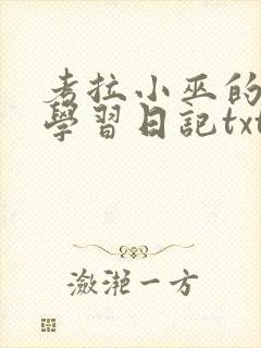 考拉小巫的英语学习日记txt