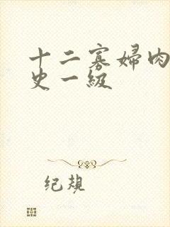 十二寡妇肉床艳史一级