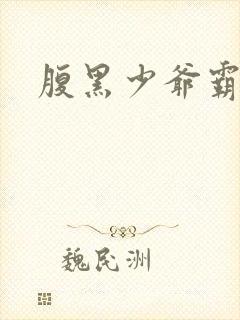 腹黑少爷霸道爱