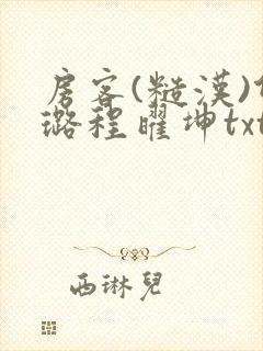 房客(糙汉)何璐程曜坤txt免费下载百度云