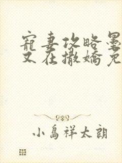 宠妻攻略墨太太又在撒娇免费阅读