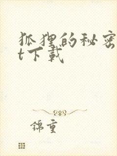 狐狸的秘密txt下载