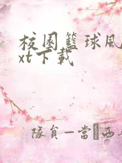 校园篮球风云txt下载