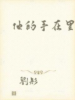 他的手在里面动