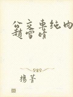 公交车纯肉超H赵雪晴