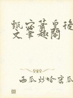 甄宓萧皇后高干文笔趣阁