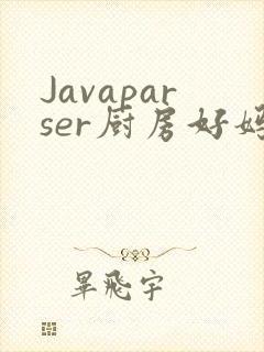 Javaparser厨房好妈妈