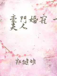豪门婚宠 一品夫人