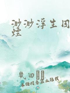 渺渺浮生因你成烟