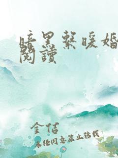 暗黑系暖婚免费阅读