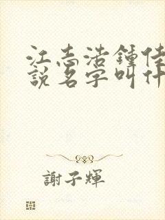 江志浩钟佳薇小说名字叫什么