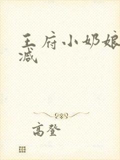王府小奶娘未删减