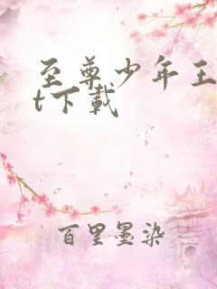 至尊少年王txt下载