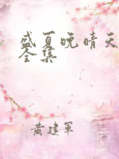 盛夏晚晴天小说全集