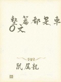 整篇都是车的PO文