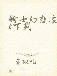 骑士幻想夜txt下载