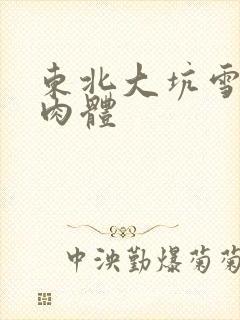 东北大坑雪白的肉体