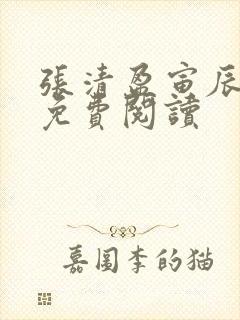 张清盈寅辰小说免费阅读