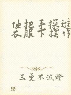 他把手探进我的衣服下摆作文