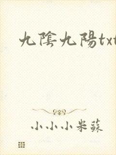 九阴九阳txt