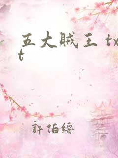 五大贼王 txt