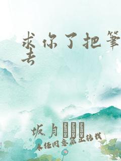 求你了把笔拿出去