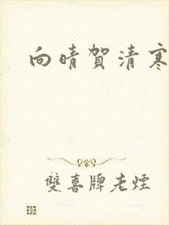 向晴贺清寒小说