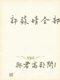 许苏晴全部章节